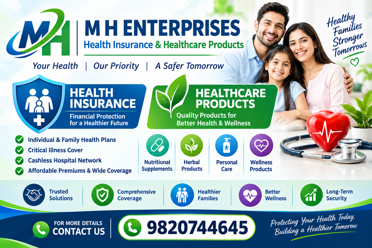 M H ENTERPRISES banner